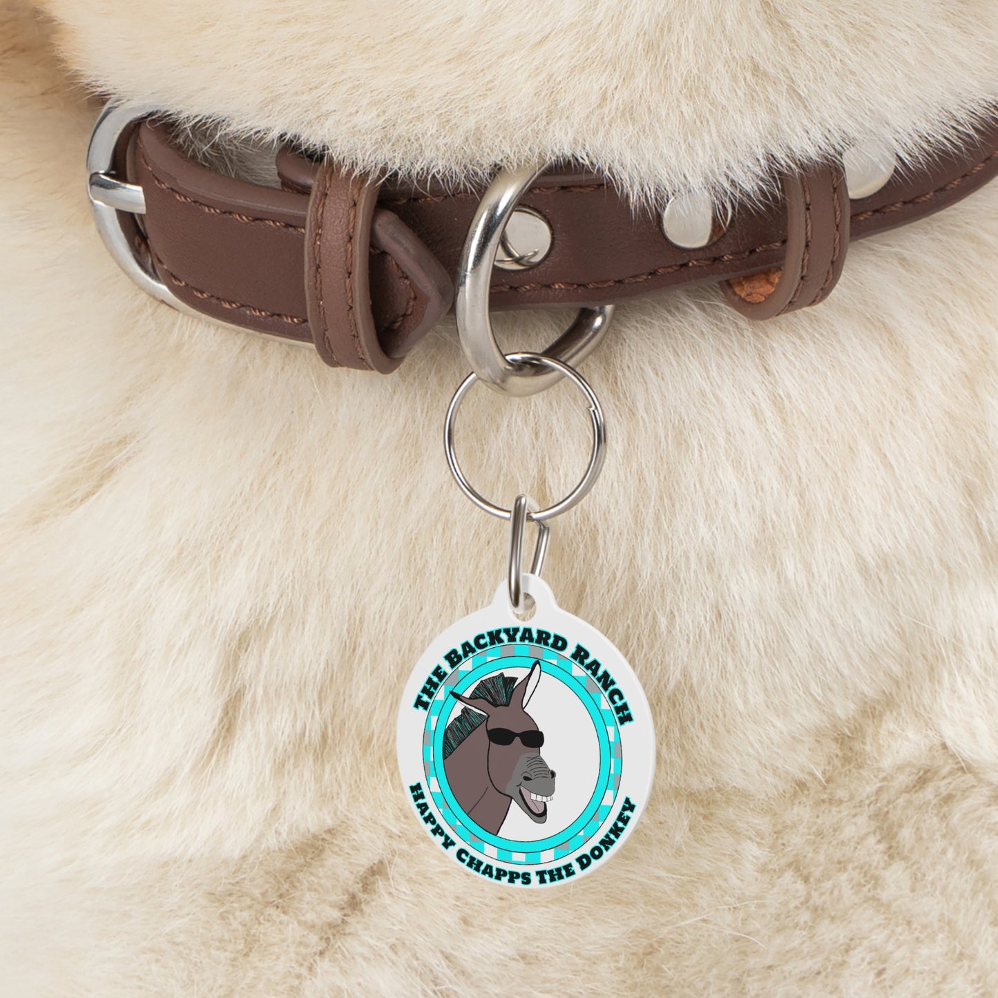 Happy Chapps The Donkey  Pet Tag