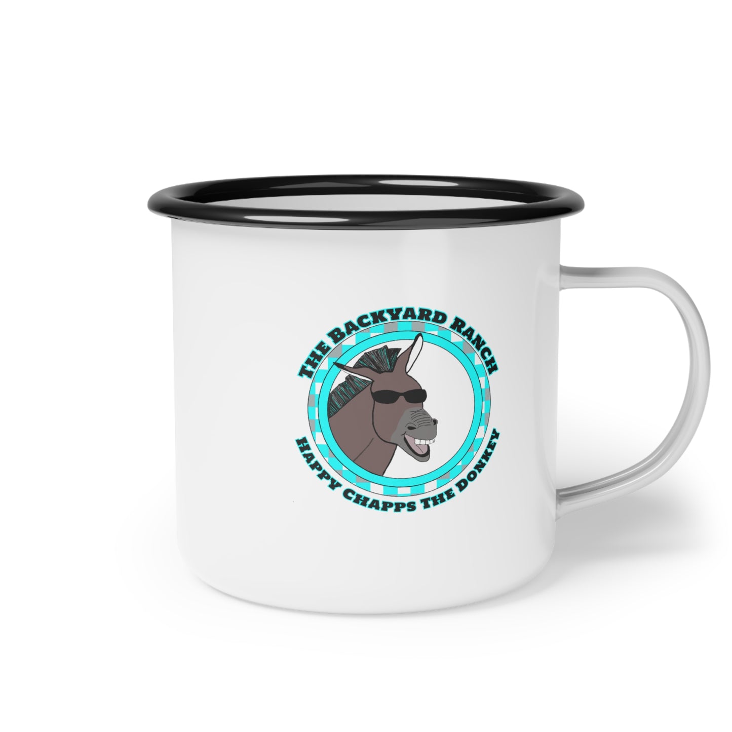 Happy Chapps The Donkey Enamel Camp Cup