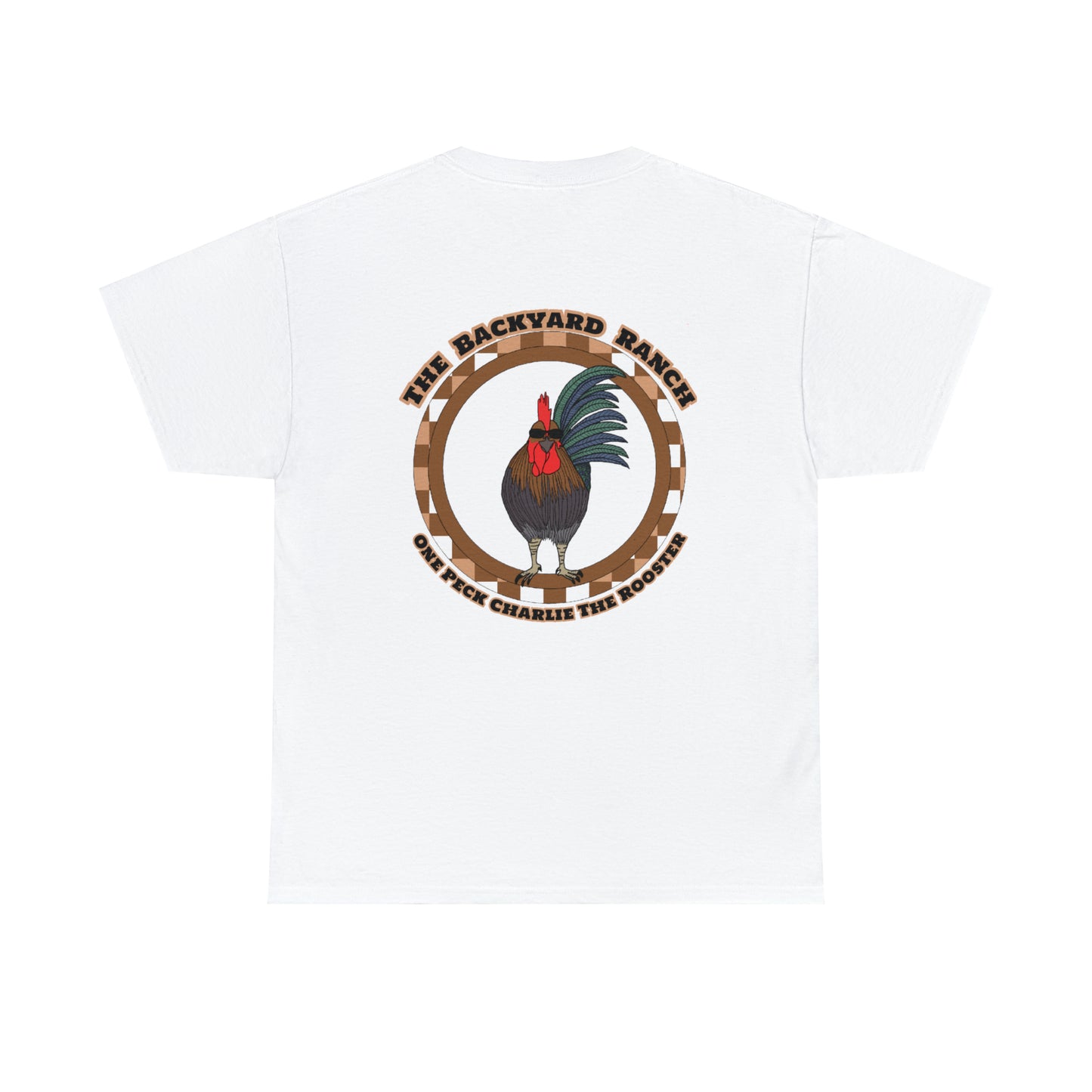 One Peck Charlie The Rooster Unisex Heavy Cotton Tee