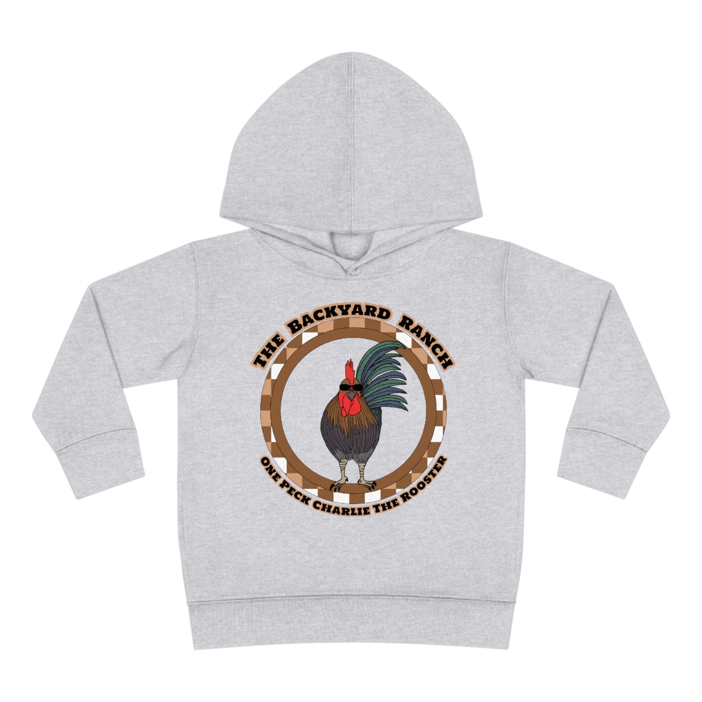 One Peck Charlie The Rooster Toddler Pullover Fleece Hoodie