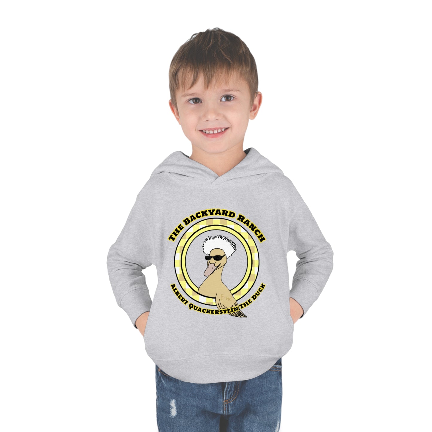 Albert Quackerstein The Duck  Toddler Pullover Fleece Hoodie