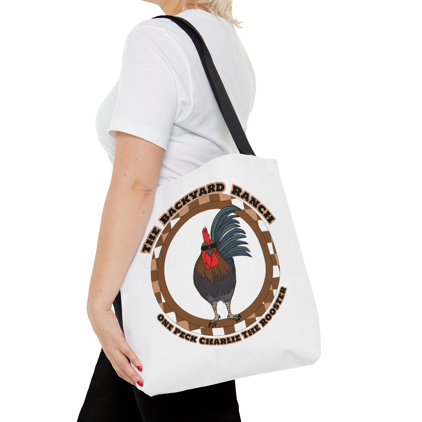 One Peck Charlie The Rooster Tote Bag