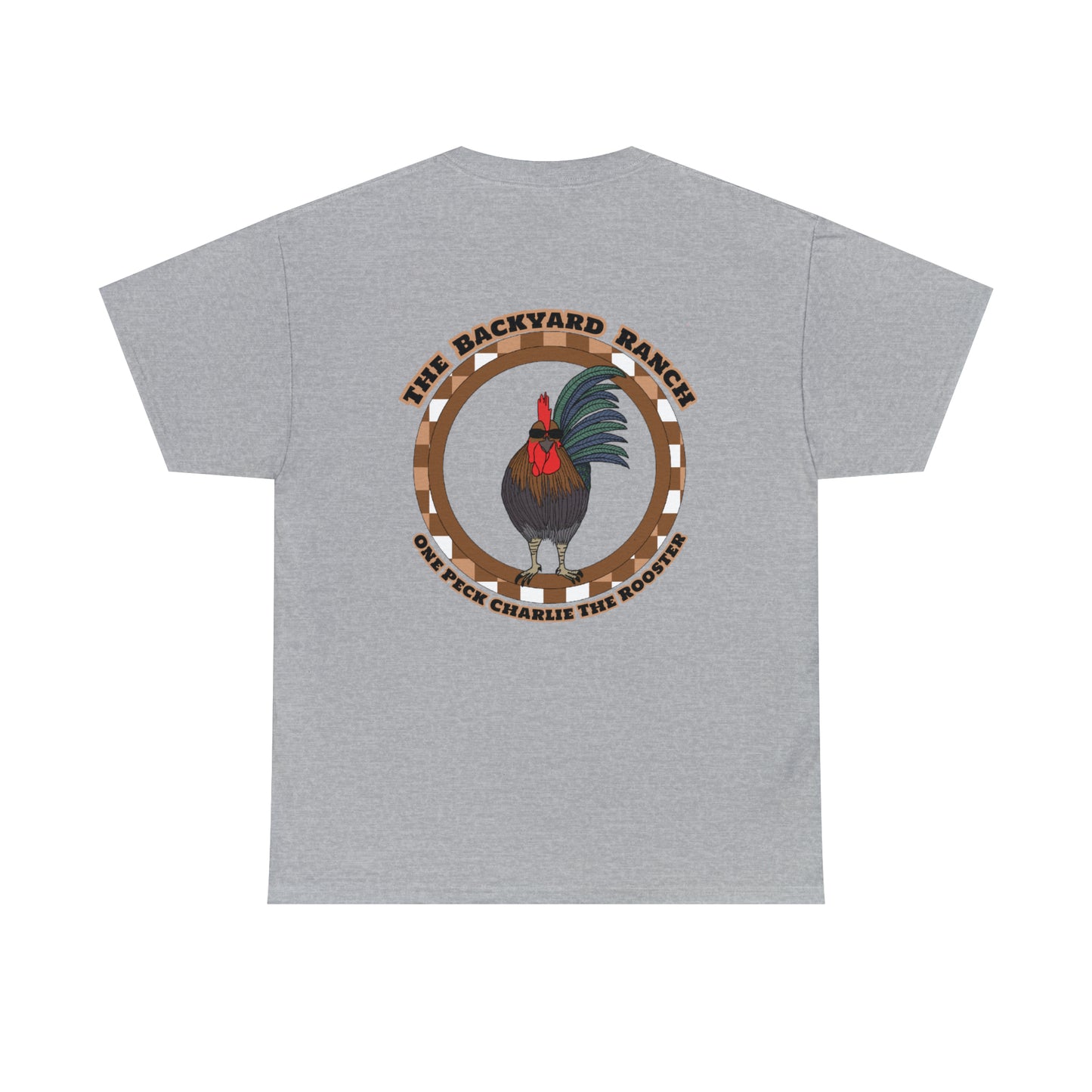 One Peck Charlie The Rooster Unisex Heavy Cotton Tee