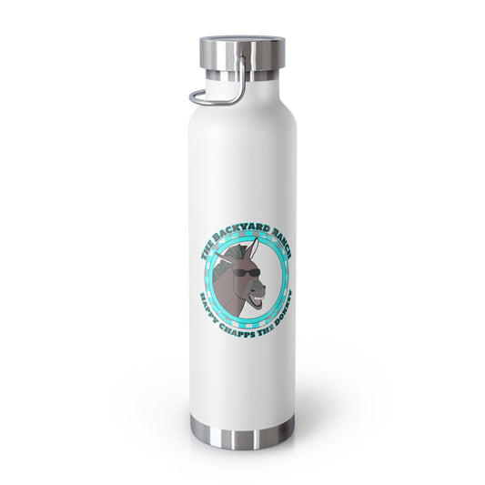 Happy Chapps The Donkey  Copper Vacuum Insulated Bottle, 22oz