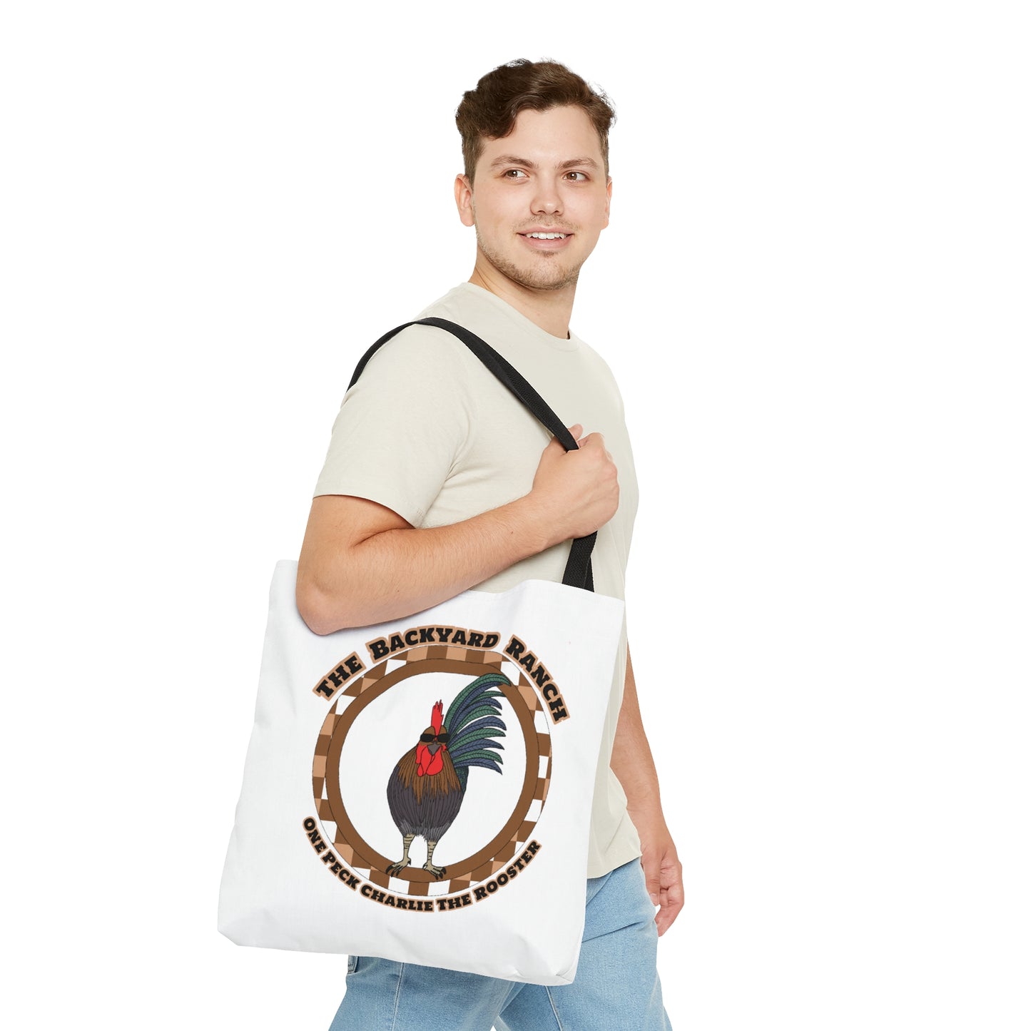 One Peck Charlie The Rooster Tote Bag