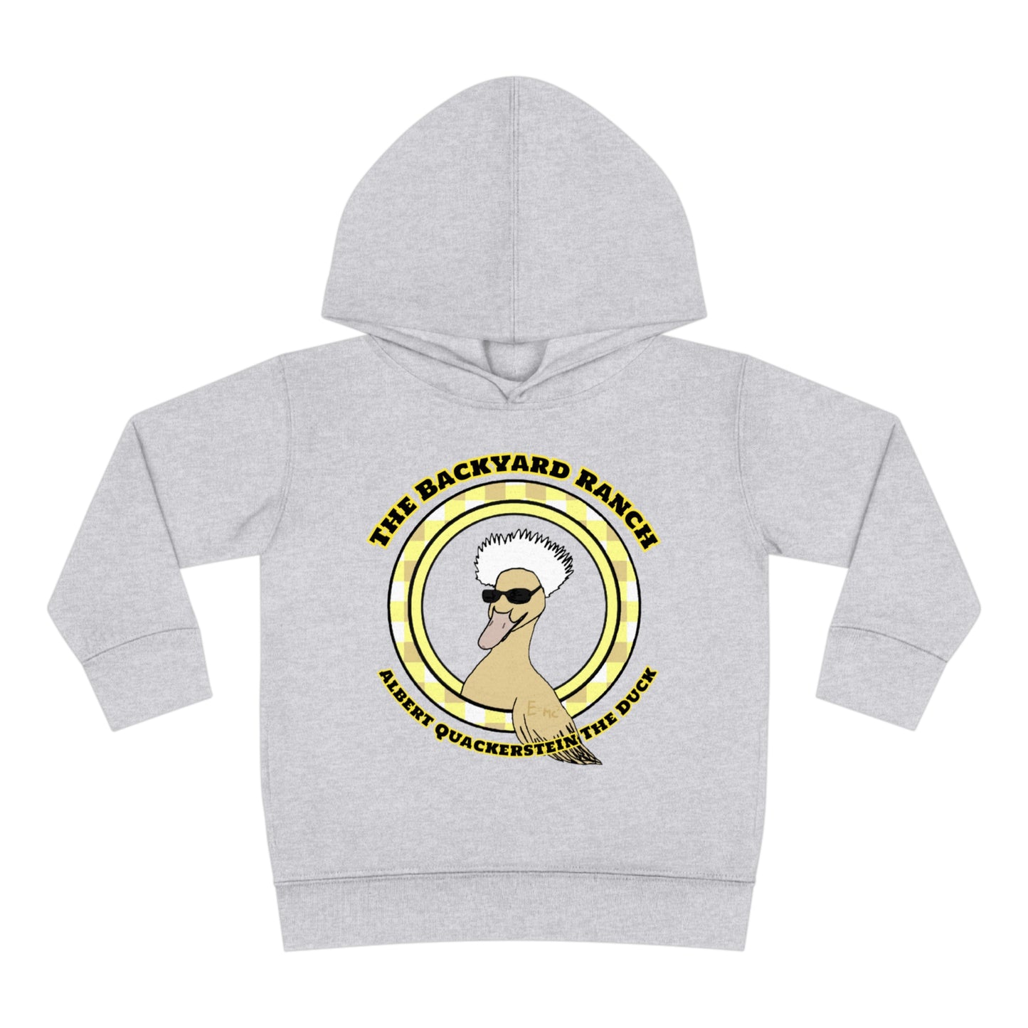 Albert Quackerstein The Duck  Toddler Pullover Fleece Hoodie