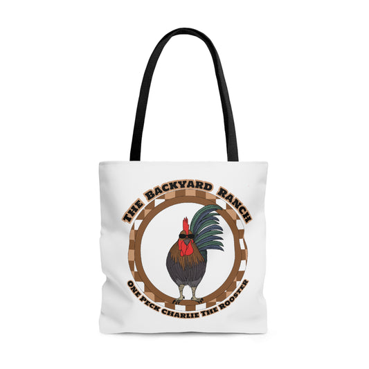 One Peck Charlie The Rooster Tote Bag