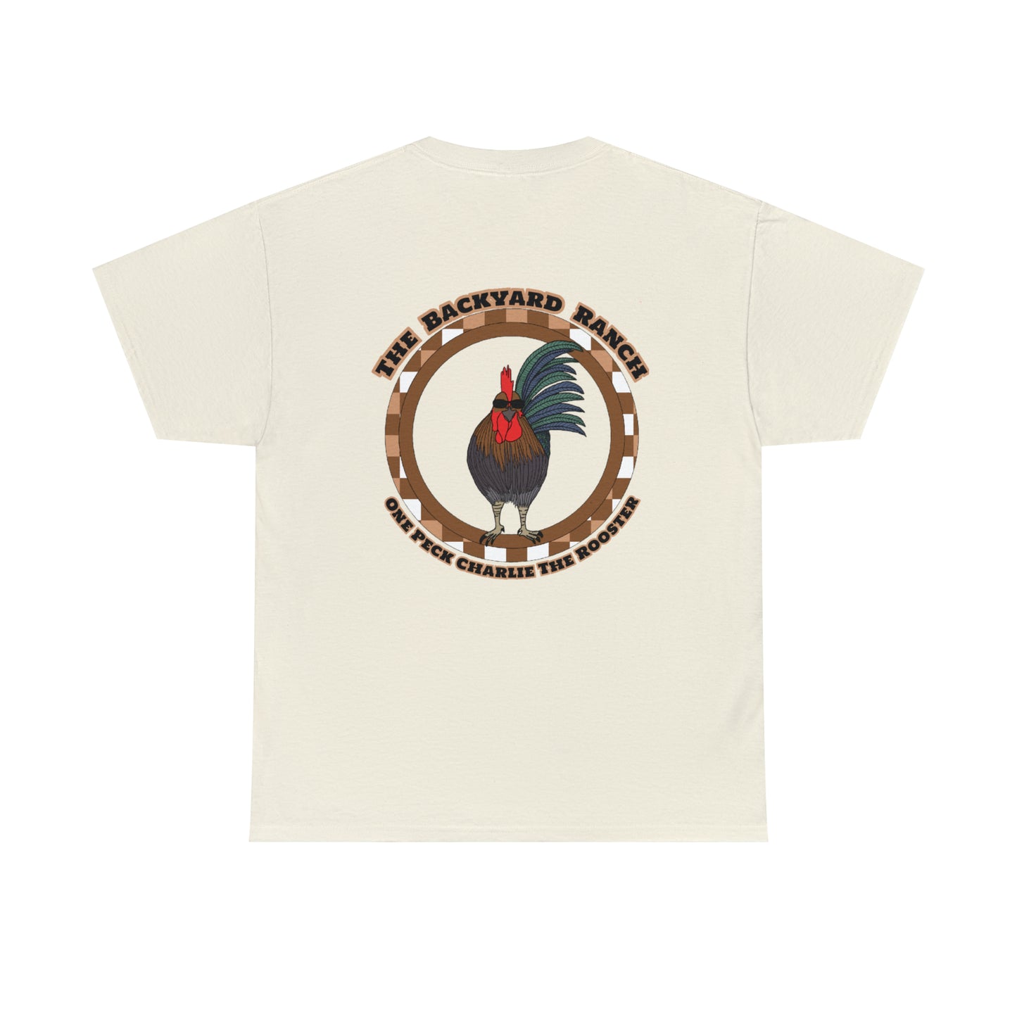 One Peck Charlie The Rooster Unisex Heavy Cotton Tee