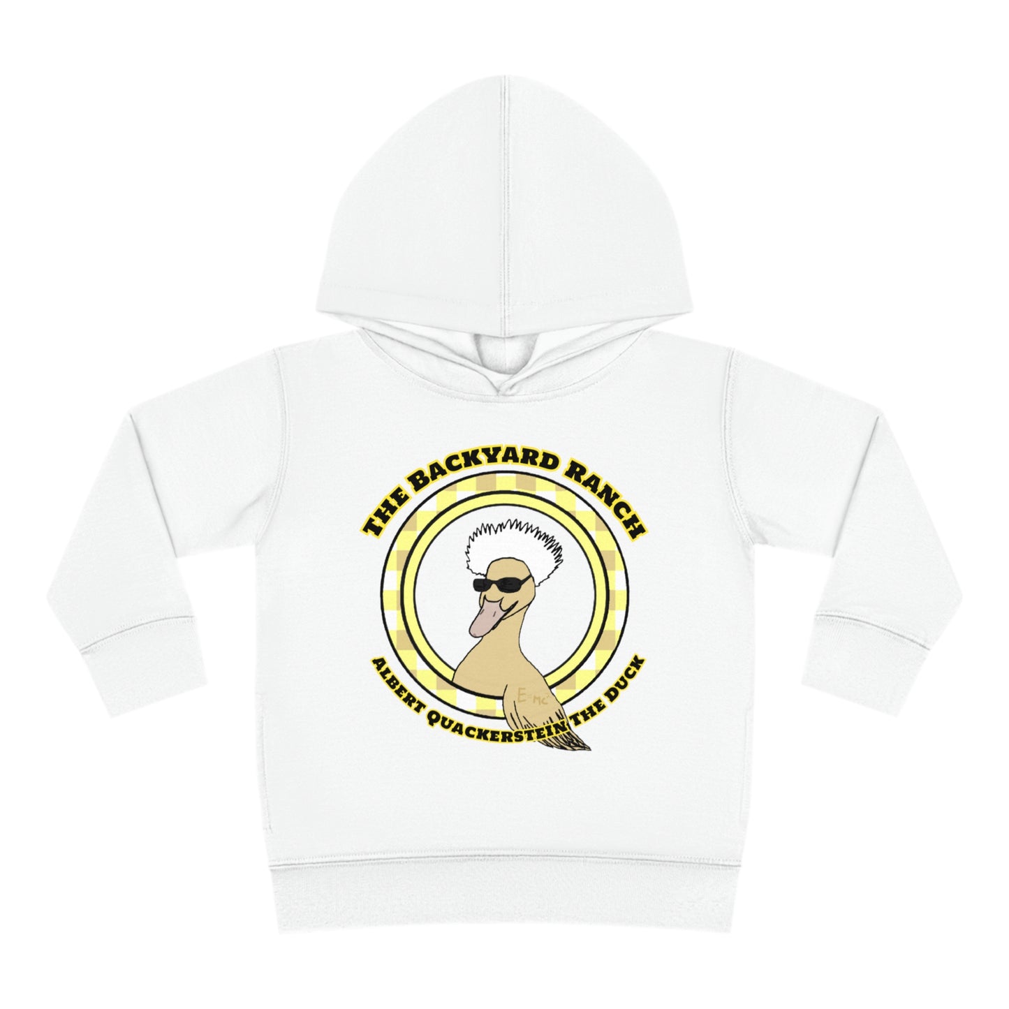 Albert Quackerstein The Duck  Toddler Pullover Fleece Hoodie