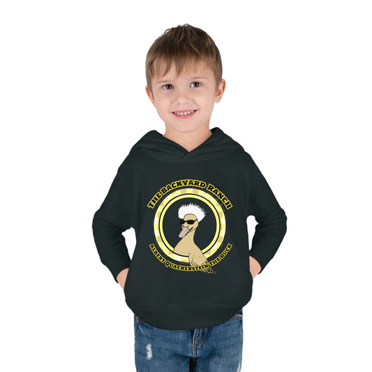 Albert Quackerstein The Duck  Toddler Pullover Fleece Hoodie