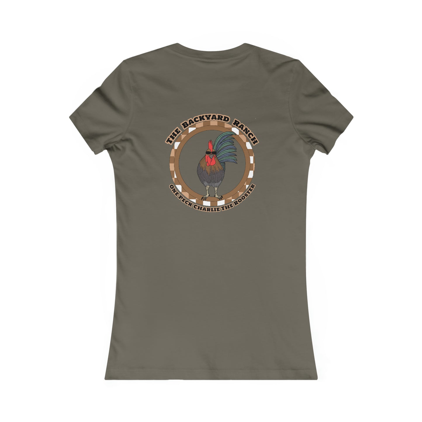 One Peck Charlie The Rooster  Women's Favorite Tee