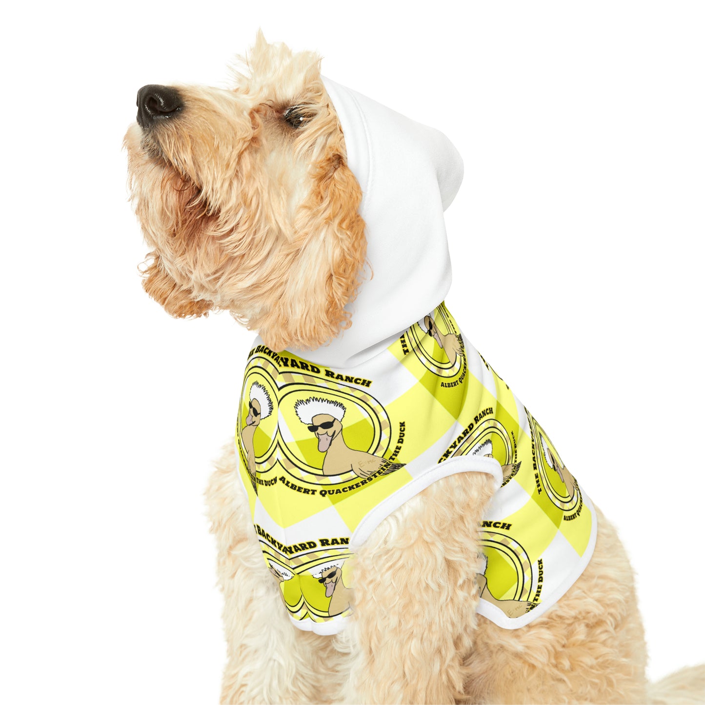 Albert Quackerstein The Duck  Dog Hoodie