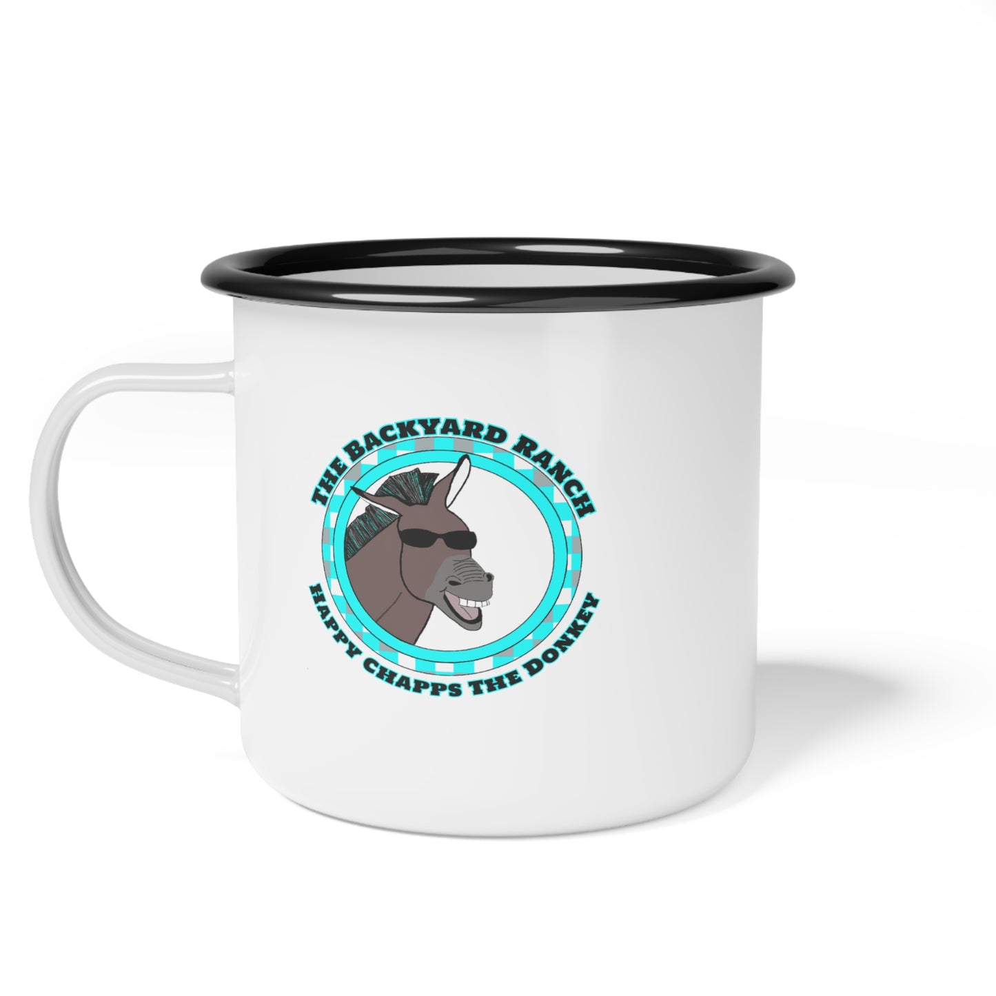 Happy Chapps The Donkey Enamel Camp Cup