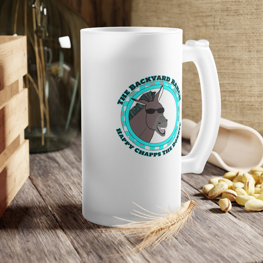 Happy Chapps The Donkey Frosted Glass Beer Mug