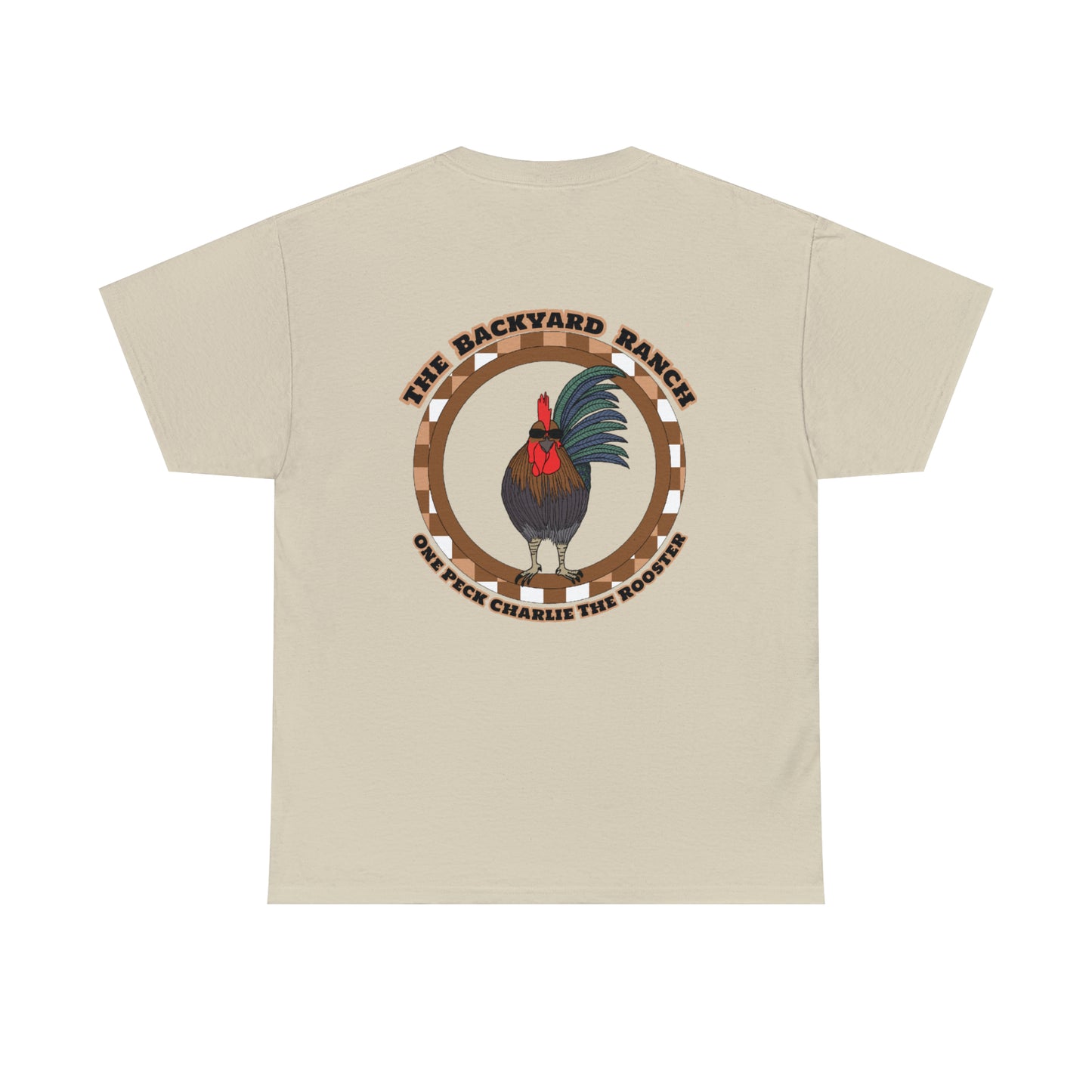 One Peck Charlie The Rooster Unisex Heavy Cotton Tee