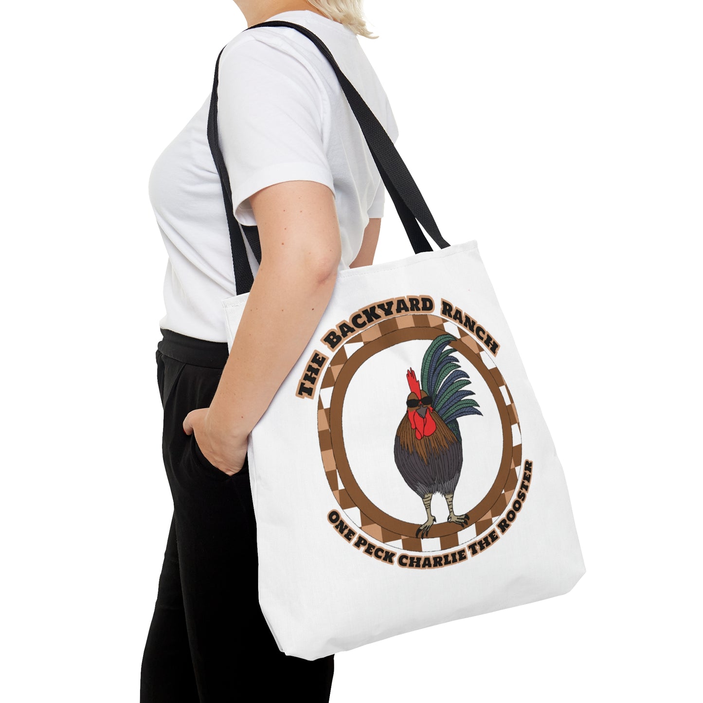 One Peck Charlie The Rooster Tote Bag