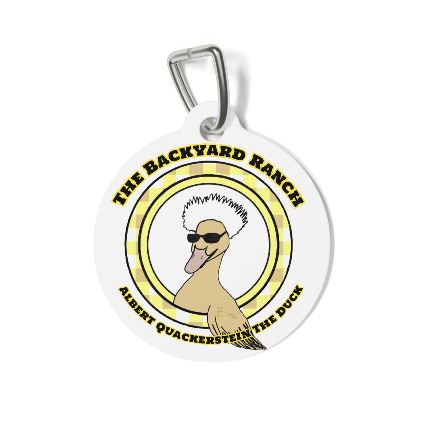 Albert Quackstein The Duck  Pet Tag