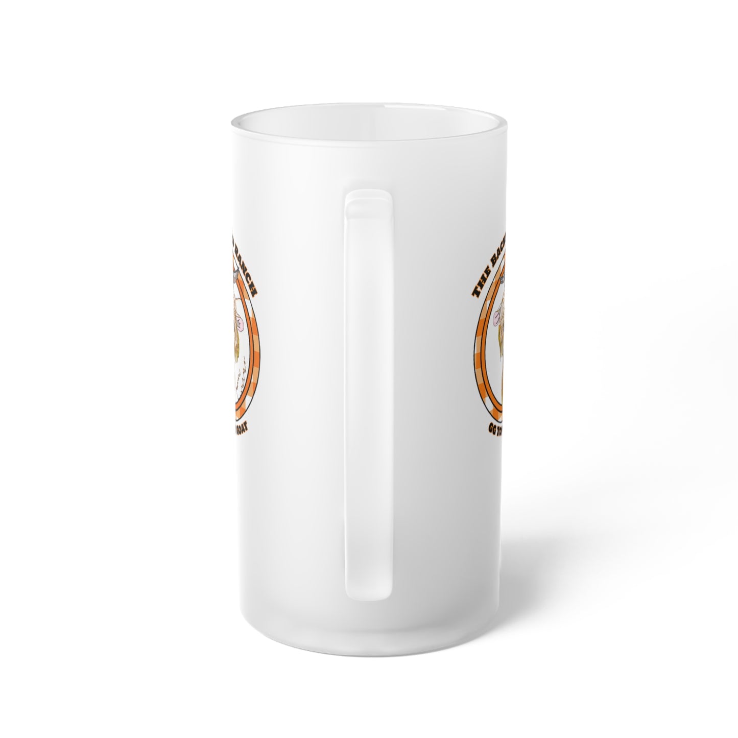 GG Top The Goat  Frosted Glass Beer Mug