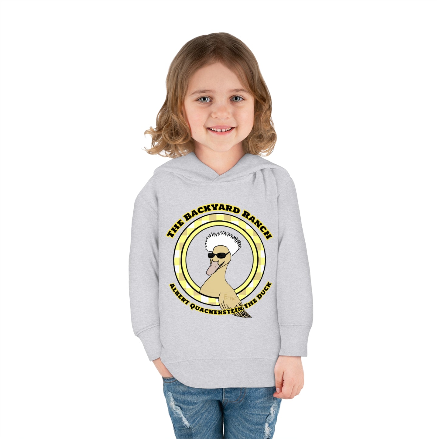 Albert Quackerstein The Duck  Toddler Pullover Fleece Hoodie