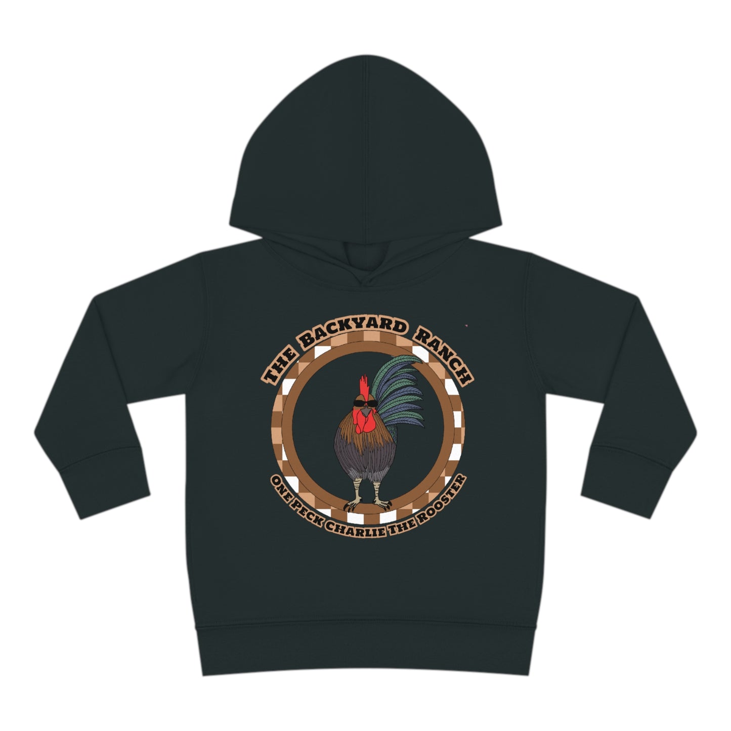 One Peck Charlie The Rooster Toddler Pullover Fleece Hoodie