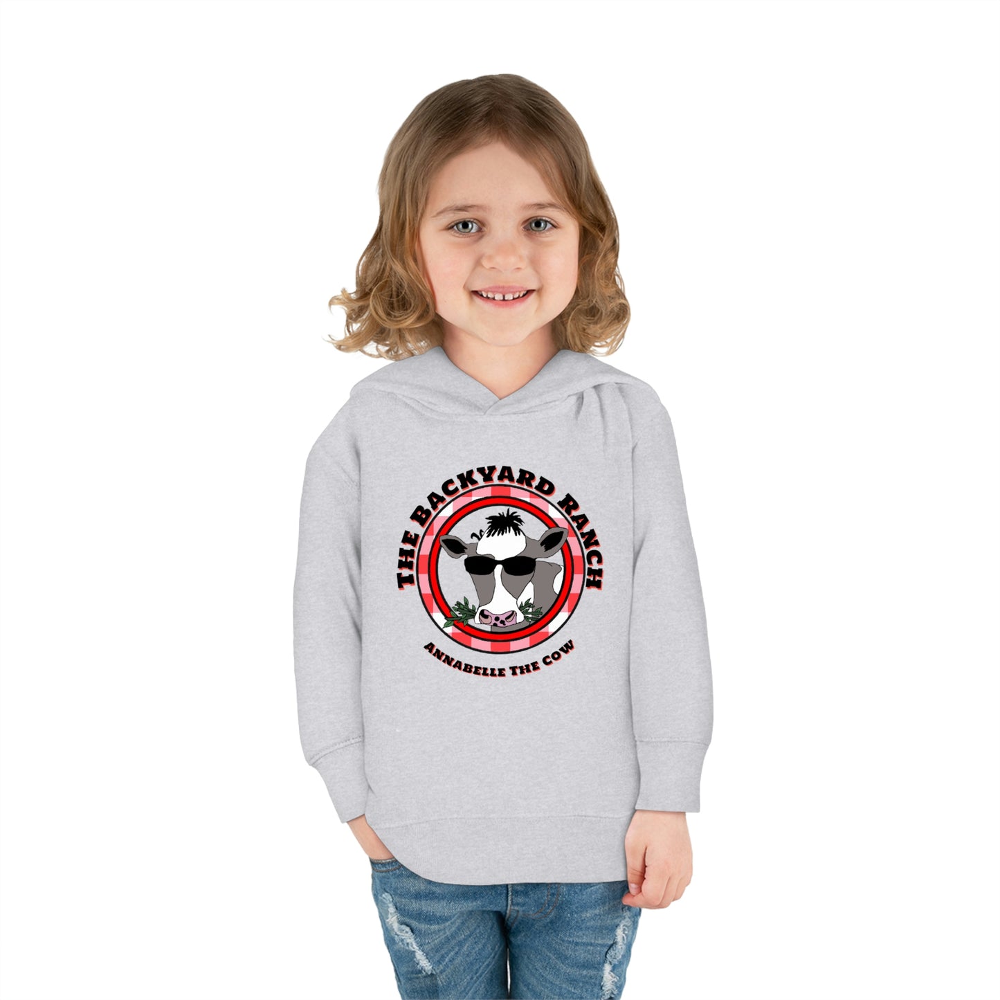 Annabelle The Cow Toddler Pullover Fleece Hoodie