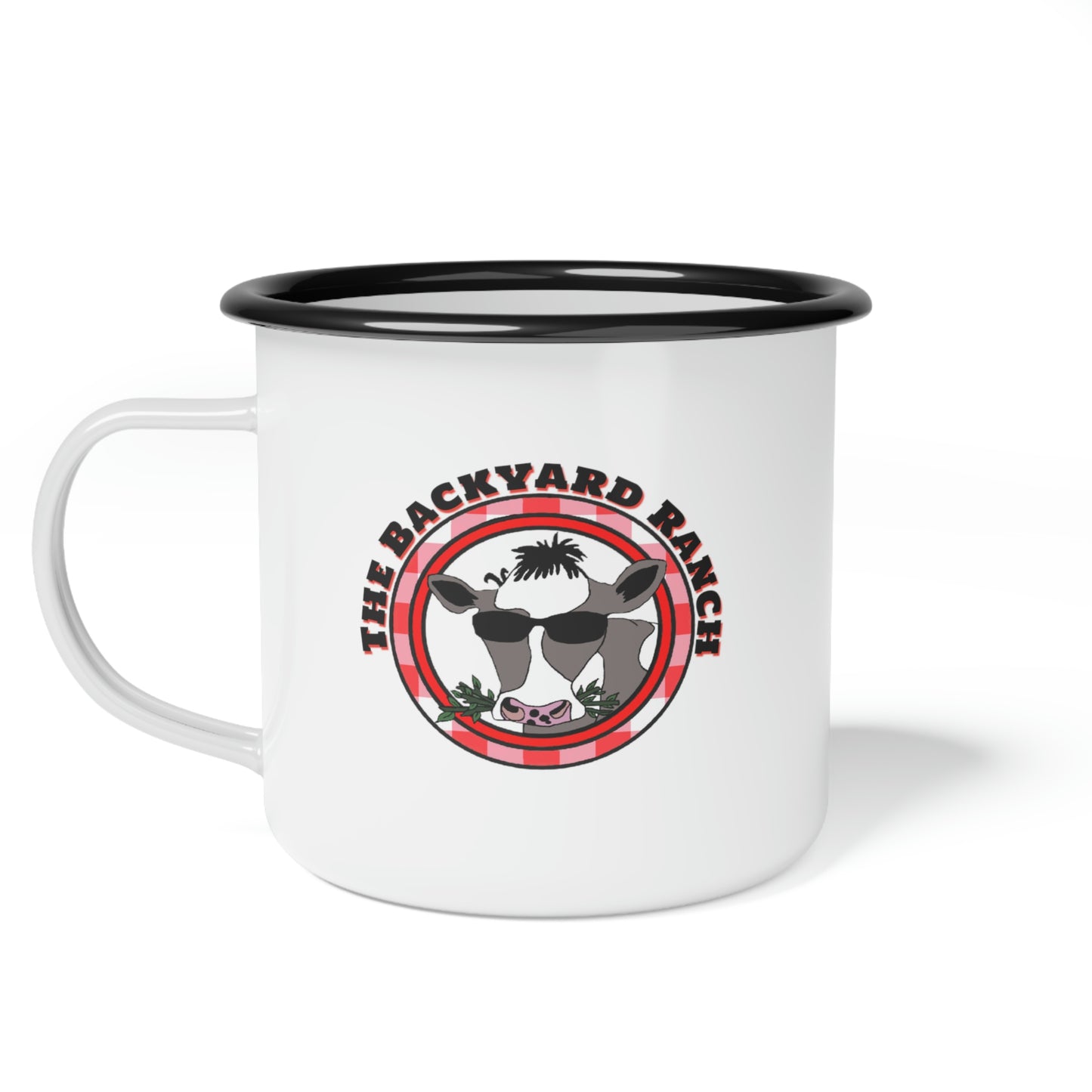 Annabelle The Cow Enamel Camp Cup