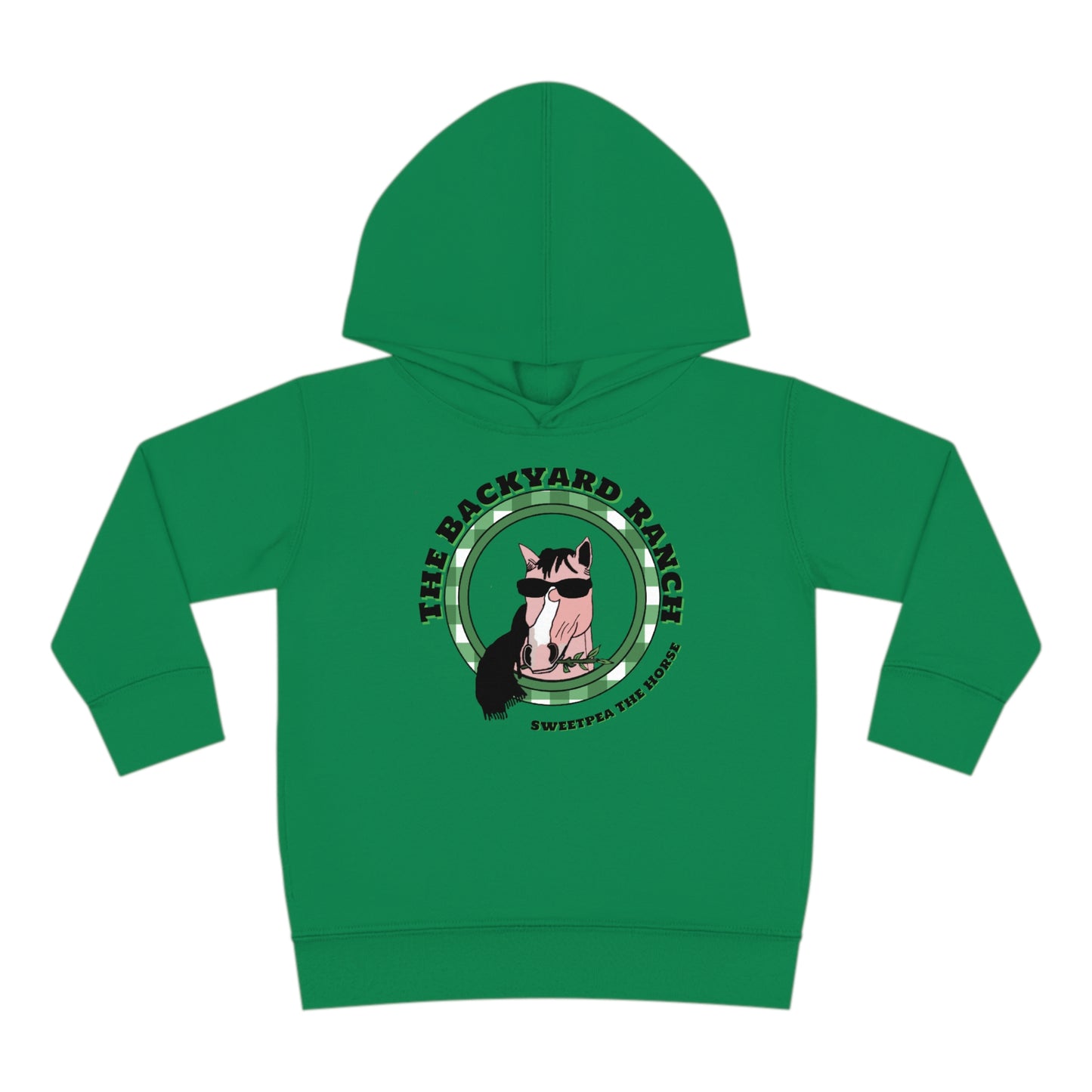 Sweet Pea The Horse  Toddler Pullover Fleece Hoodie