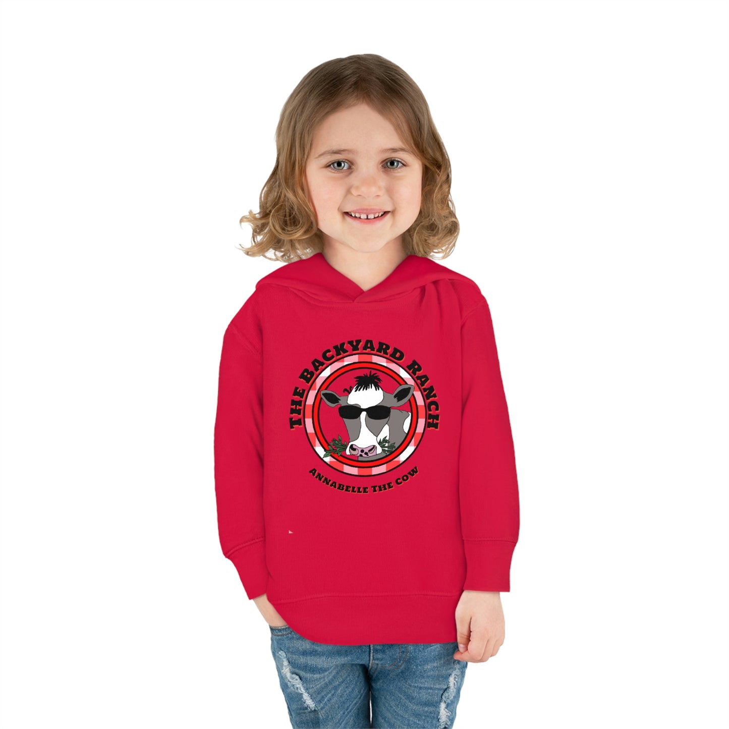 Annabelle The Cow Toddler Pullover Fleece Hoodie