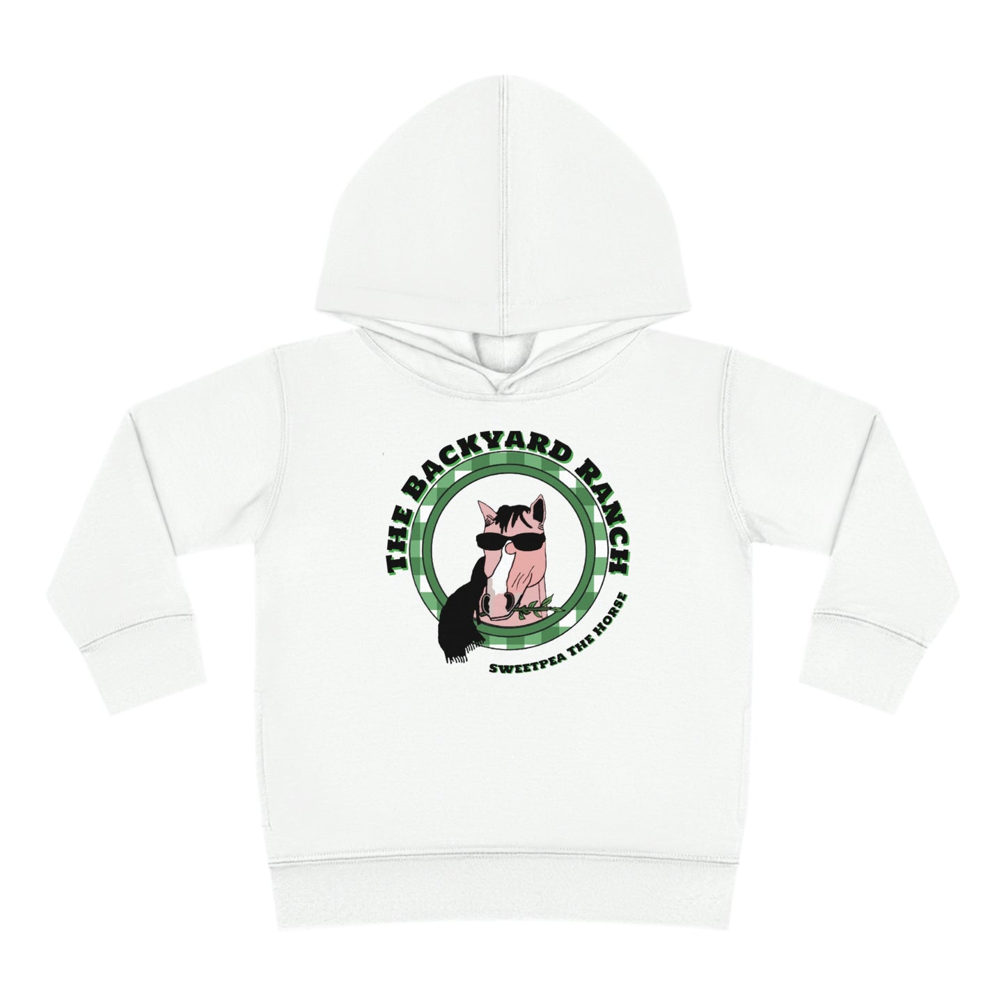 Sweet Pea The Horse  Toddler Pullover Fleece Hoodie