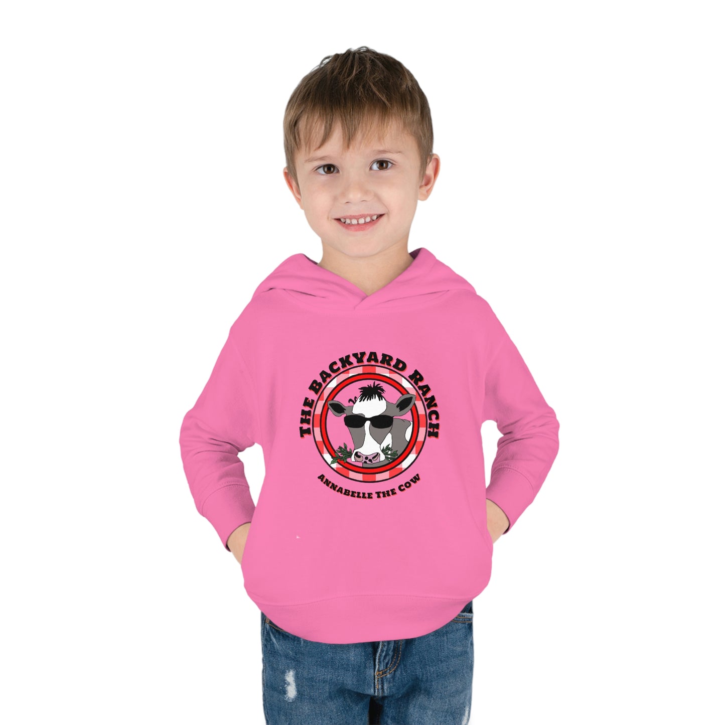 Annabelle The Cow Toddler Pullover Fleece Hoodie