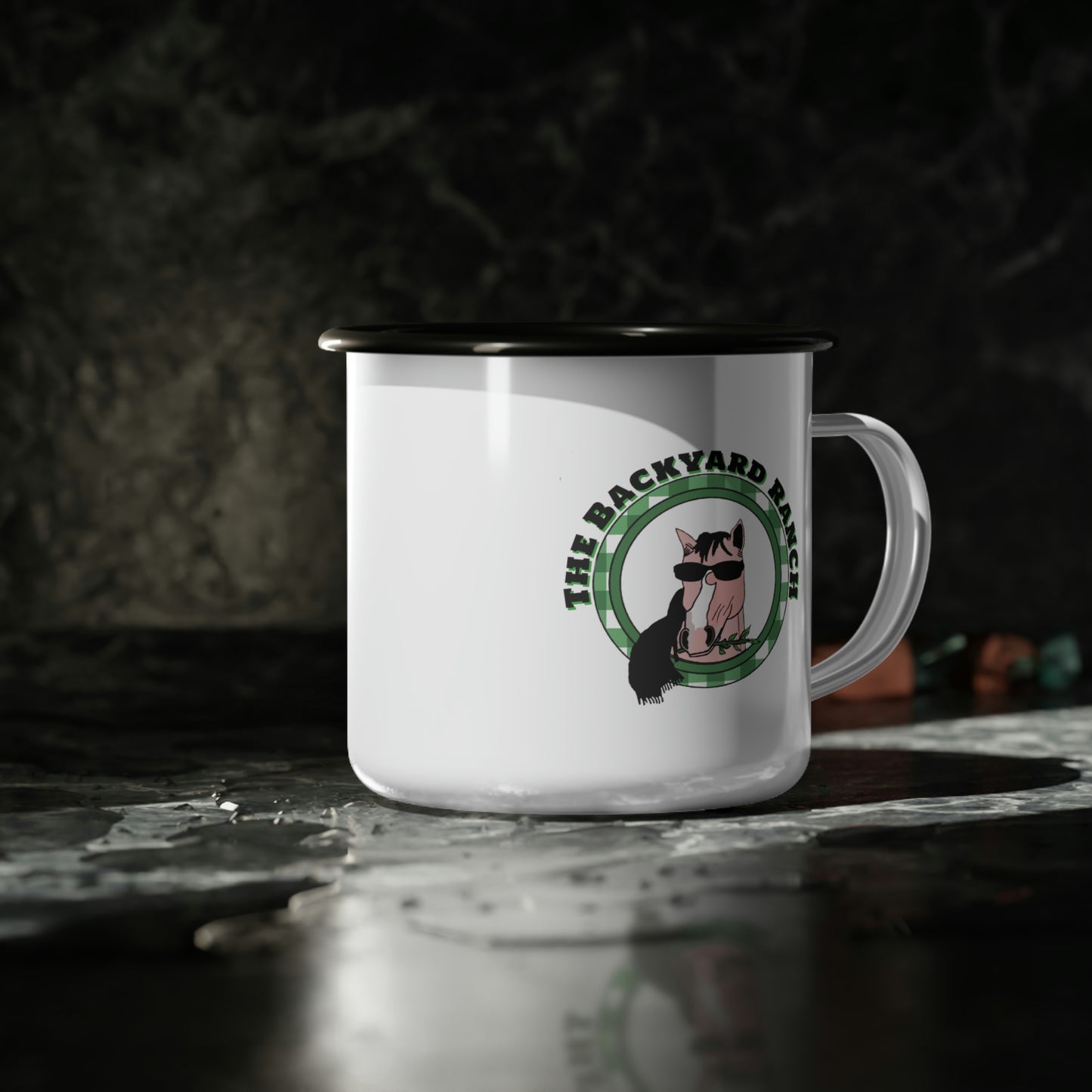 Sweet Pea The Horse  Enamel Camp Cup