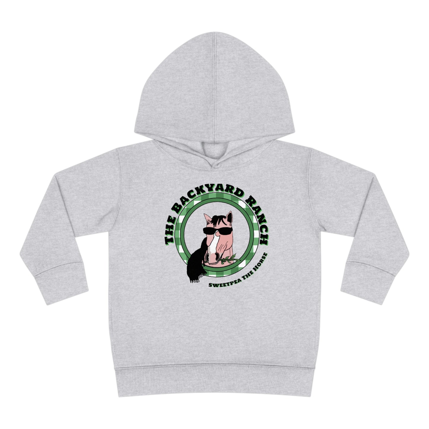 Sweet Pea The Horse  Toddler Pullover Fleece Hoodie