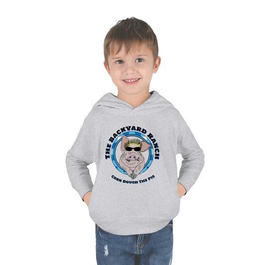 Corn Dough The Pig  Children's Pullover Fleece Hoodie