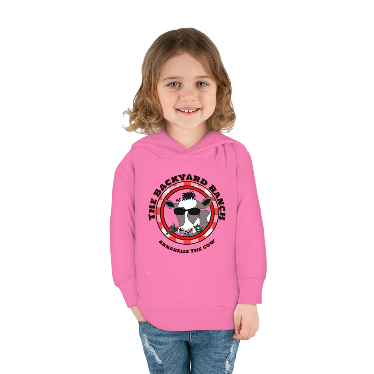 Annabelle The Cow Toddler Pullover Fleece Hoodie