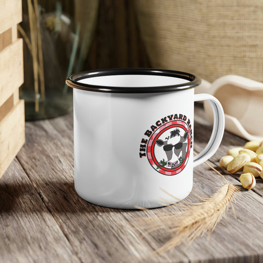 Annabelle The Cow Enamel Camp Cup