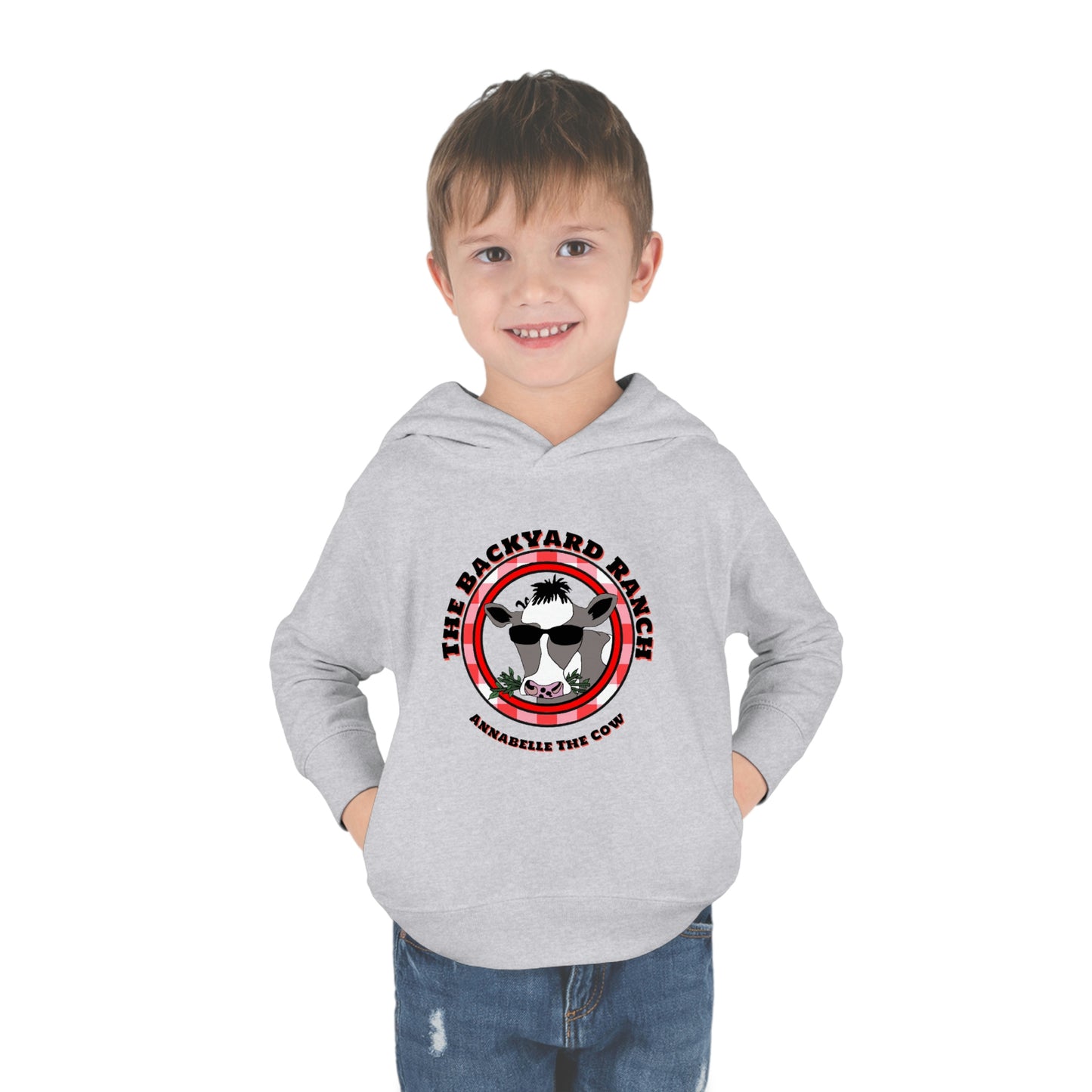 Annabelle The Cow Toddler Pullover Fleece Hoodie