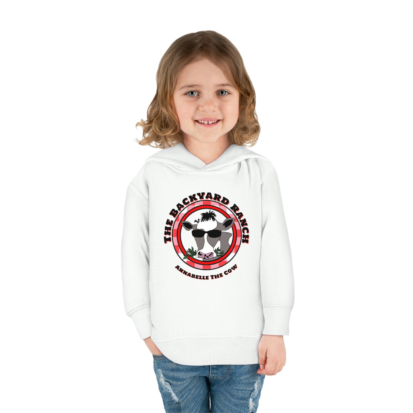 Annabelle The Cow Toddler Pullover Fleece Hoodie